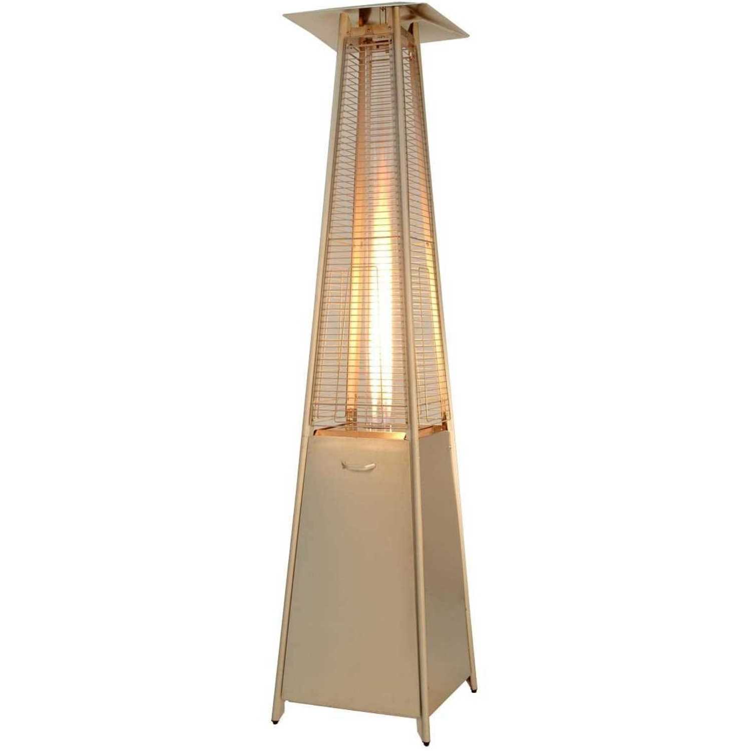 91-Inch Tall Dancing Flames Tower Patio Heater Lit Up – High End Christmas Gift For Husband