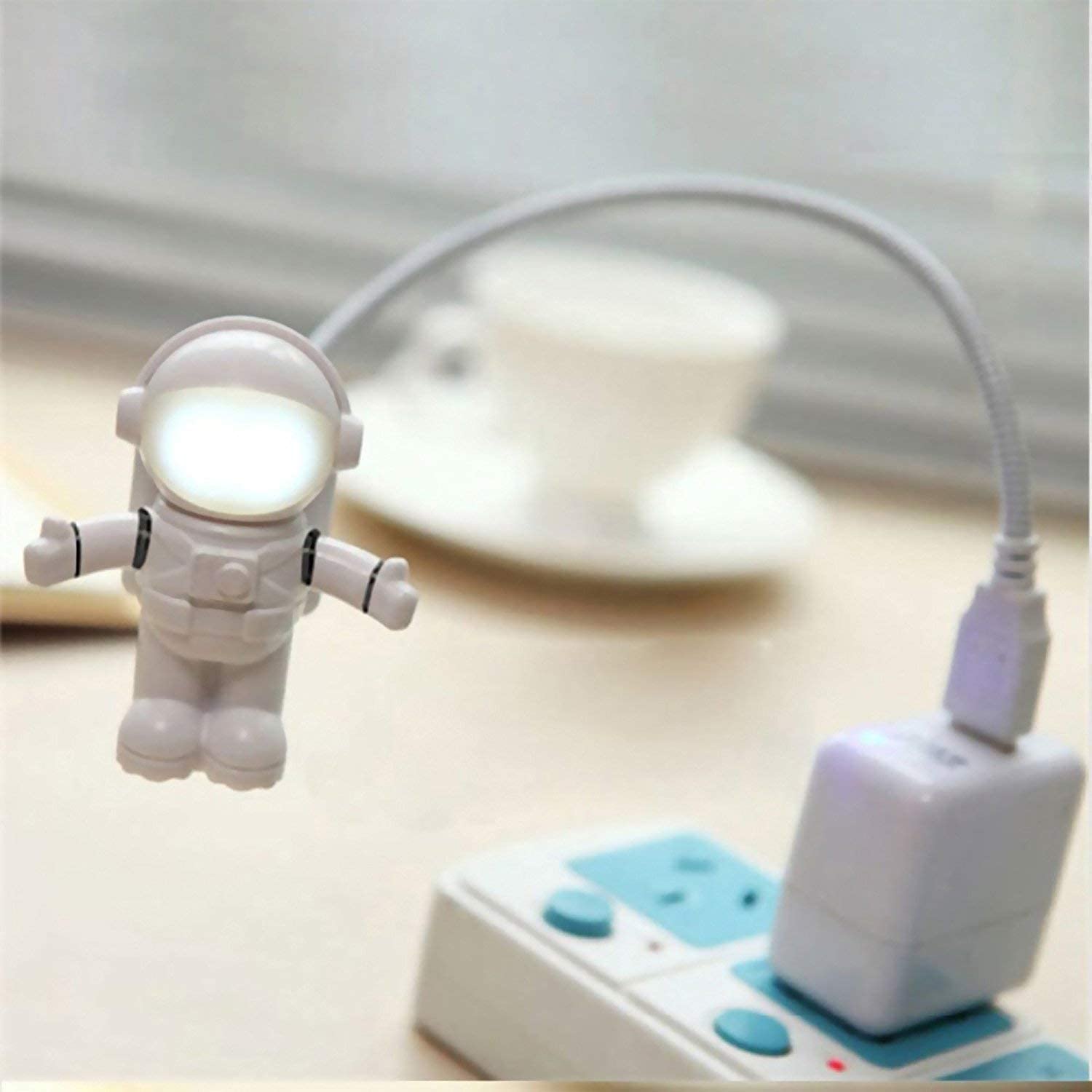Astronaut USB LED Light Cool Birthday Gifts For Guys Plugged In To Outlet