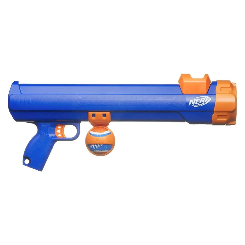 Nerf Dog Tennis Ball Blaster Fetch Bazooka Side Angle - Best Birthday Gifts For Pet Lovers
