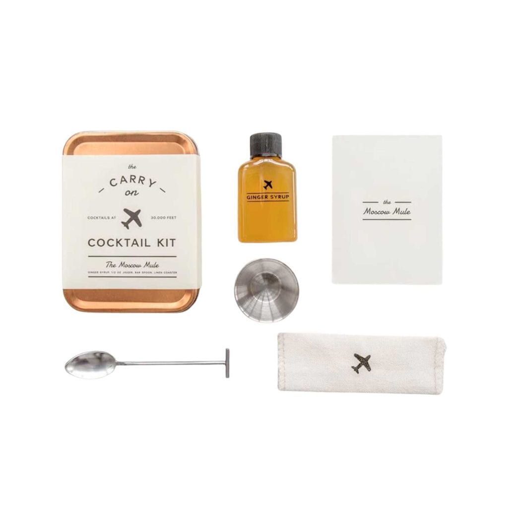 Carry On All-in-One Portable Craft Cocktail Kit Ingredients - Perfect Birthday Gift For Boss