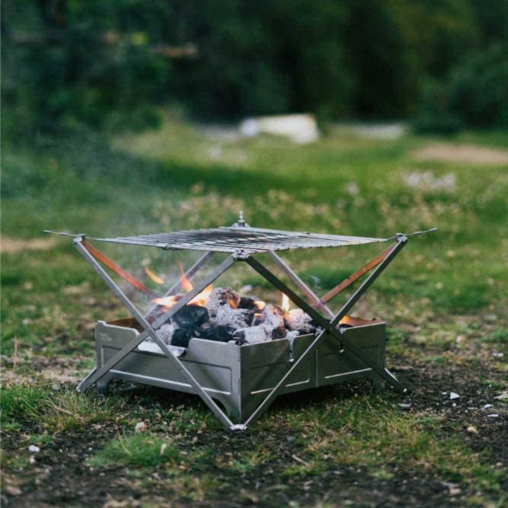 Collapsible Stainless Steel Campfire Trio Cooking Kit Outdoors - Best Anniversary Gifts For Boyfriend