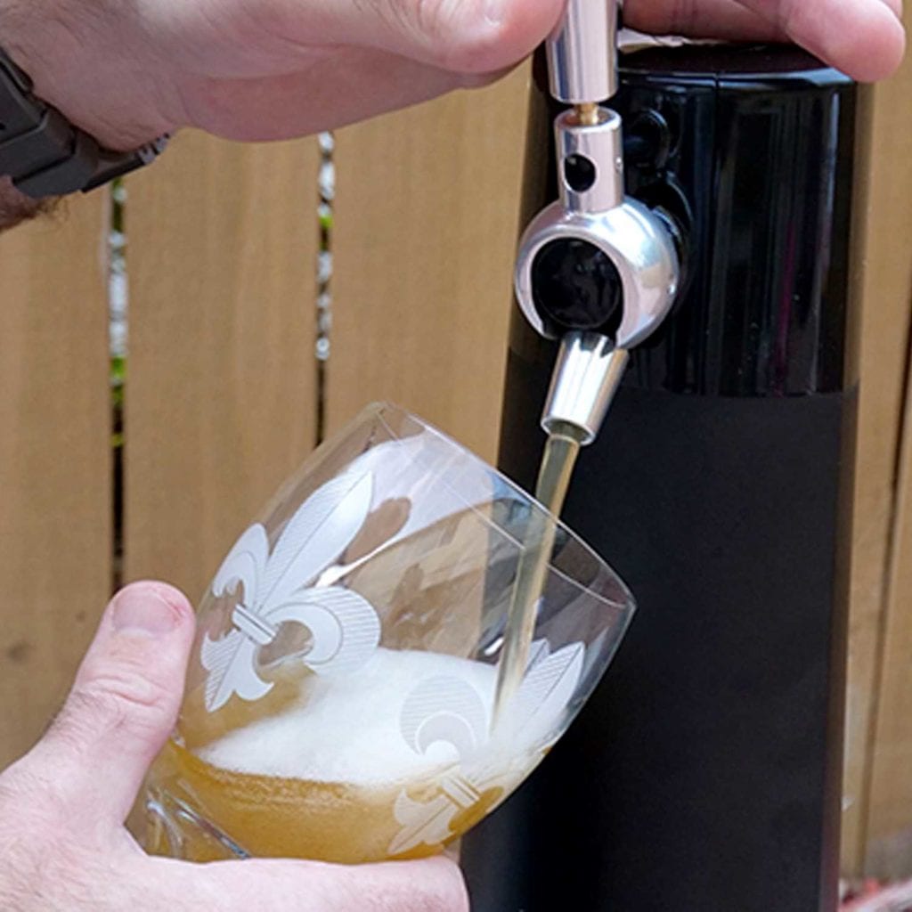 DraftPour Nitro Style Micro-Foam Beer Dispenser Outdoor Pour - Luxury Anniversary Gift Ideas For Him