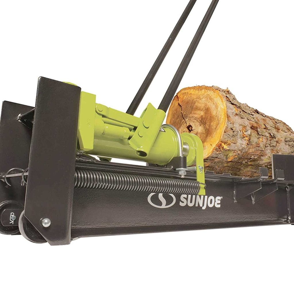 Sun Joe Hydraulic Ram Manual Log Splitter Close Up - Special Fathers Day Gifts For Dad
