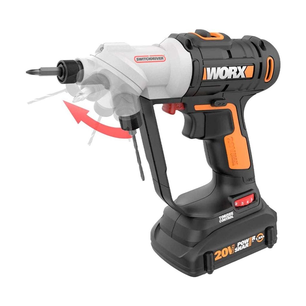 Switchdriver Two Headed Cordless Drill with Rotating Chucks Main Image - Special Fathers Day Gifts For Dad