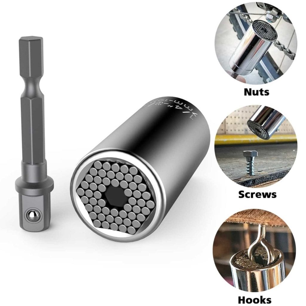 Universal Socket With Power Drill Adapter Uses - Good Fathers Day Gifts For Dad