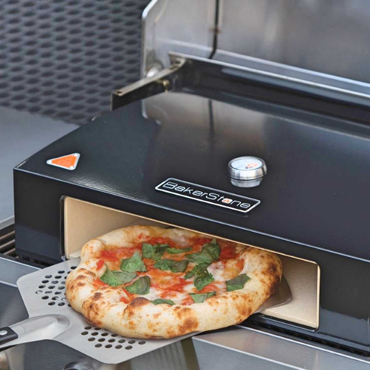 BakerStone Gas Grill Pizza Oven Conversion Box In Use - Cool Birthday Gifts For Men