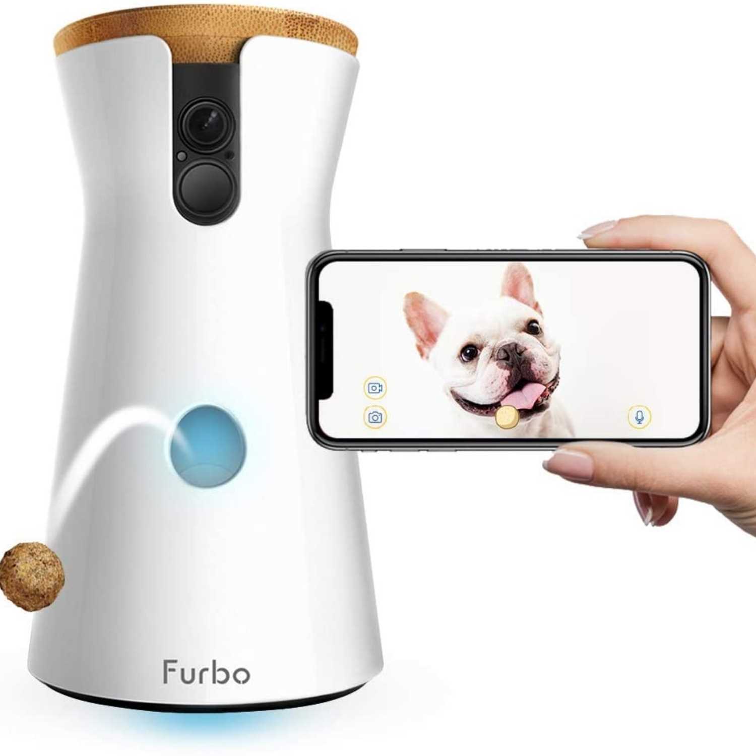 HD WiFi 2-Way Audio Interactive Dog Camera Main Image - Cool Birthday Gifts For Pet Lovers