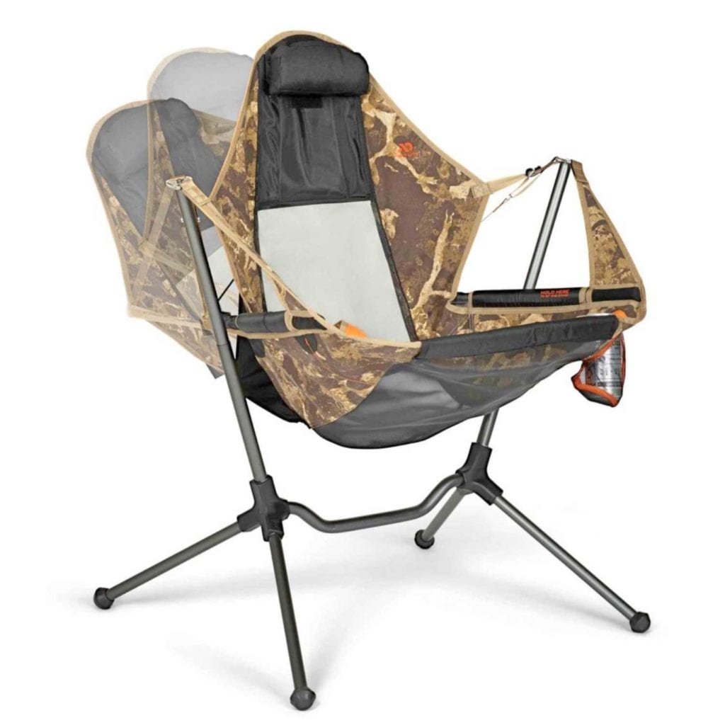Hammock Swinging and Reclining Luxury Camp Chair in Motion - Favorite Christmas Gifts For Him