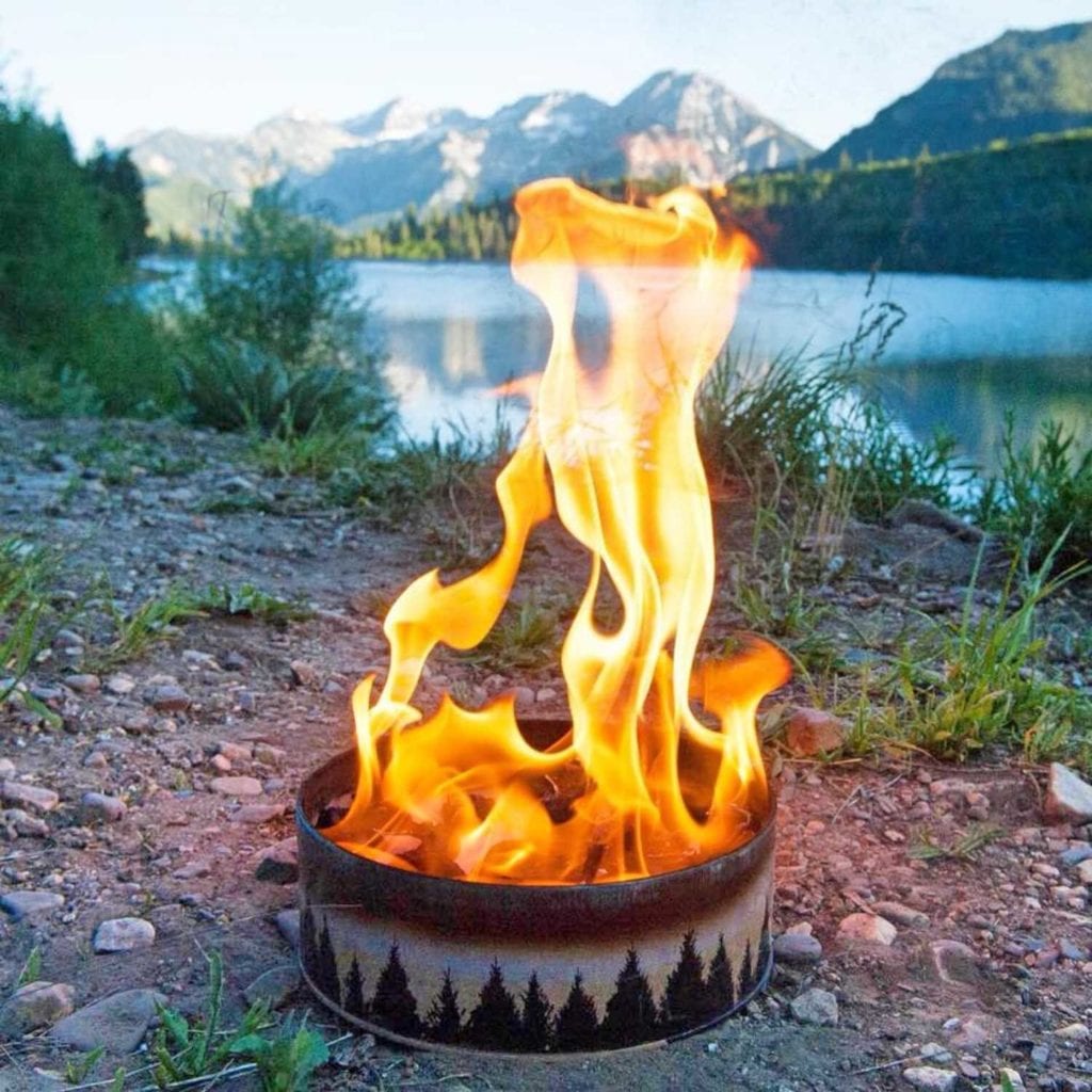 Radiate Portable Reusable Campfire In A Tin Mountains - Coolest Birthday Gifts For Guys