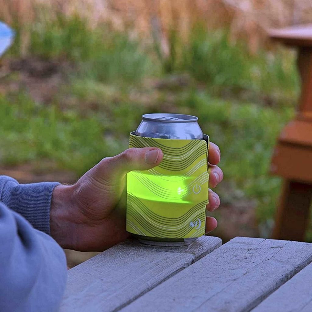 SlapLit LED Drink Wrap Illuminated Can Koozie Night - Funny Valentines Gifts For Guys