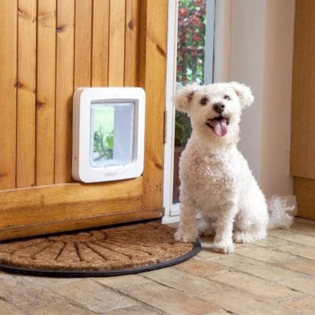 SureFlap ID MicroChip Selective Entry Pet Door Sitting - Creative Gadgets For Pet Lovers